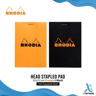 Rhodia 8.5x12cm Squared Head Stapled Pad N12 Notepad