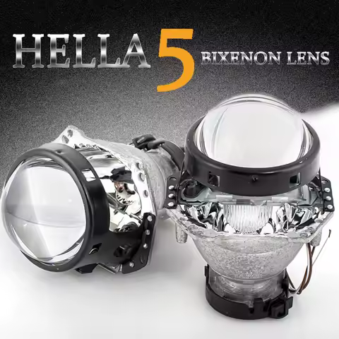 3.0 Inch Car Bixenon Projector Lens Black Full Metal Holder For Hella 5 3R G5 Hid Headlight Retrofit