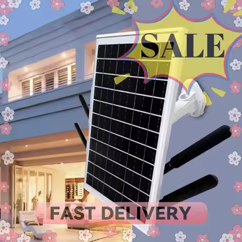 Solar Panel Powered 4G LTE WiFi Router 15W 25600mAh 4G LTE Modem Router with SIM Card Slot for Outdo