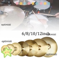 OPTIMISTI Drum Cymbals, 6/8/10/12inch Percussion Accessories Splash Crash Hi-Hat Cymbal, Drum Set Cy