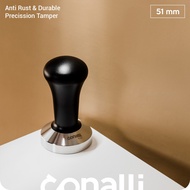 Coffee Tamper 51 mm - Coffee Tamper 51mm Black Aluminum Conalli Delonghi