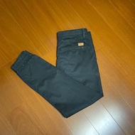 （Size 31/32版稍大） Timberland 黑色純棉束口長褲 縮口褲