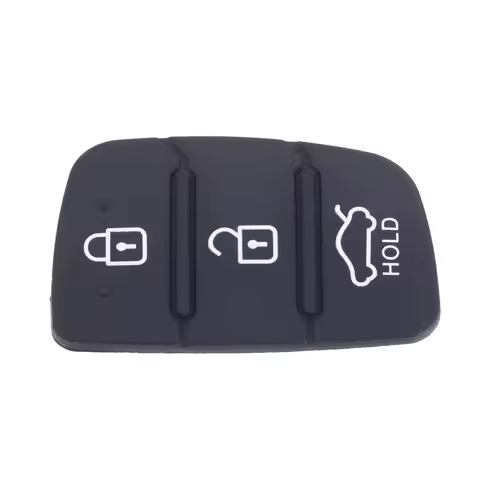 1pc Replacement 3 Buttons Rubber Pad Key Shell for Hyundai I10 I20 I30 I40 Ix20 Ix35 Flip Remote Car