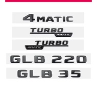 ABS Suitable for Mercedes-Benz GLB CLASS X247 GLB35 GLB200d GLB250 AMG 4MATIC Tail Logo glossy Black