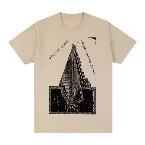 Molchat Doma Vintage T-shirt Cotton Classic Belarus Band Etazhi Men T shirt New Tee Tshirt Womens To