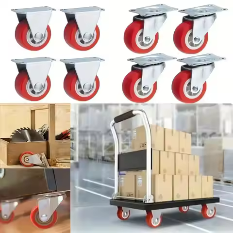 1.5 Inch Furniture Caster Wheel, Rotatable Smooth Wheel with Brake, Furniture Moving Wheel, Furnitur