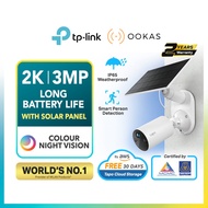 TP-Link 2K/3MP Wire Free Solar Battery Powered CCTV Camera Color Night Vision IP65 No Hub Required T