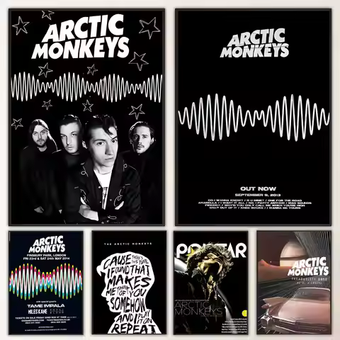 Band Arctic Monkeys Poster High-definition poster stickers, suitable for bedroom, living room, home 