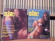 〈一字千金〉SIR! 成人男性雜誌 早期美國成人雜誌 7月 12月 