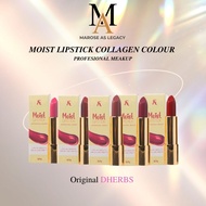 MERAH DHERB MOIST LIPSTICK COLLEGEN COLORED makeup red LIPSTICK melts
