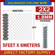 6meters Cyclone Wire Galvanized Excellent Quality Fence Wire Commercial Chain Link Mesh Wire for Spo