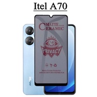 Itel A70 Anti-Spy Privacy Tempered Glass for itel A60 A60S S23 Ceramic Frosted Soft Film Screen Prot
