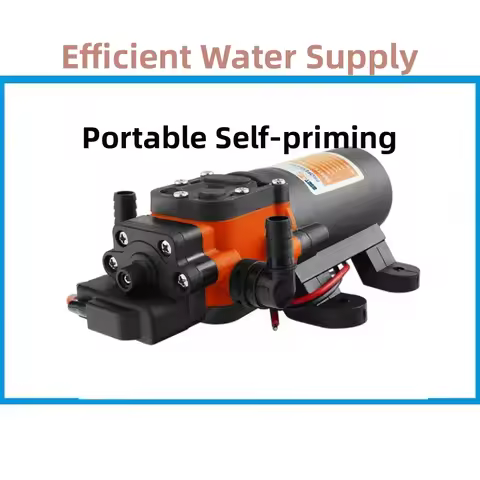Portable 35PSI 12V Marine Water Pump Diaphragm Self-priming Pump Boat Accessories Shower Toilet Pump