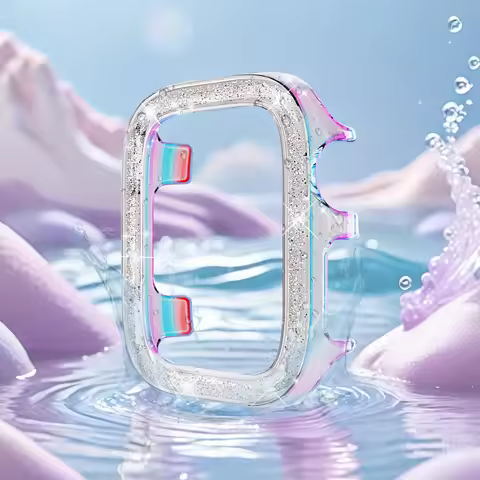 Laser Pearlescent PC Smartwatch Case for Apple Watch Ultra Series 7/8 Compatible with 38/40/41/42/44