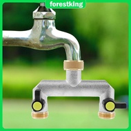 2 Way Hose Splitter 3/4 Inch Water Hose Splitter Zinc Alloy Garden Hose Adapter Outdoor Hose Splitte