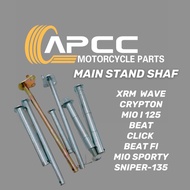 MOTORCYCLE PARTS MAIN STAND SHAFT XRM/WAVE/CRYPTON/MIO 125/BEAT FI/BEAT/CLICK/MIO SPORTY/SNIPER