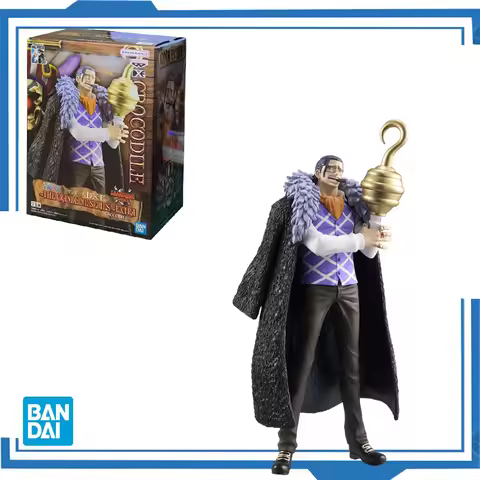 Bandai original Banpresto Anime One Piece DXF The Grandline Series Extra Crocodile PVC Action Figure