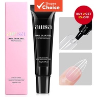 AILLSA Gel Nail Glue for Nails Tips, Solid Super Strong Gel Glues 15g Professional Fake Acrylic Soft