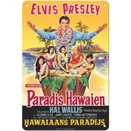CIFbuy Vintage Elvis Presley Movie Poster Metal Aluminum Sign Wall Decor Retro Hawaiian Style