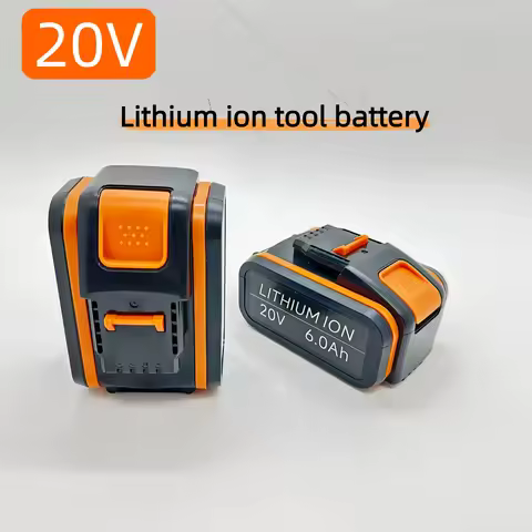 5.0Ah -12.0Ah 20V lithium-ion rechargeable battery, compatible with Worx tools as a 20V replacement 