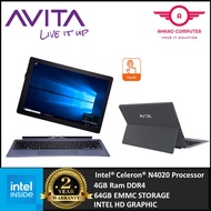 Avita Magus 12.2" FHD IPS 2-In-1 Touch Laptop Grey (Celeron N4020, 4GB, 64GB EMMC, Intel, W10 )