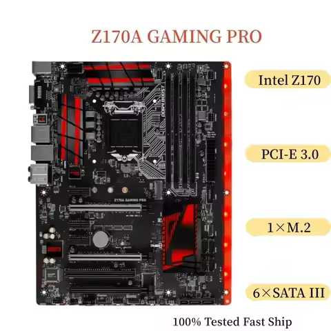 64GB LGA 1151 DDR4 ATX Mainboard For MSI Z170A GAMING PRO Motherboard 100% Tested Fast Ship