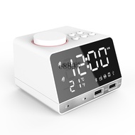 K K11 New Style Wireless Alarm Clock Bluetooth Speaker USB Mobile Phone Charging LED Mirror Smart Ra