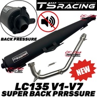 TS RACING SUPER BACK PRESSURE EXHAUST LC135 V1-V7 28x32MM 32x32MM EKZOS BACK PRESSURE UMA RACING TS 