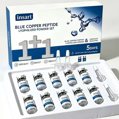 GHK‑Cu Serum Blue Copper Hydrating Serum Rejuvenates Repairs Skin Barrier Improves Elasticity