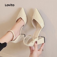 Lovito Elegant Classic and Versatile Office Work Heels for Women LFA109012 Lovito Kasut Tumit Kerja 