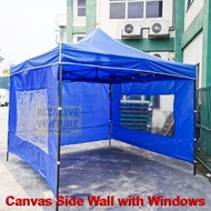 Canopy 8x8 10x10 15Ft Canopy Side Wall Foldable Tent Cover Transparent Full Rain Canvas Kain Sisi Ka