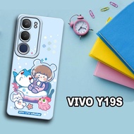 Cc40/ Flexible rubber softcase for vivo y19s/girl Motif/vivo y19s case/charging vivo y19s/vivo y19s 