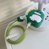 Dinosaur Charger Cover TPU Charger Case Charger Protector Compatible with iPhone 35W Official Charge