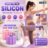 Premium Silicone Ankle Weights 1KG 1.5KG - Waterproof Wrist Weights for Yoga, Aerobic, Running