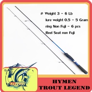 Hymen Trout Legend 60UL 3-6lb Ultra Light Fishing Rod