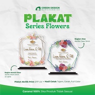 Cheap Acrylic Plaque Series Flowers, Award Plaque, Appreciation Plaque, Acrylic Plaque, Competition 