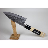 Mikihisa Tsuchime 120 mm Deba knife single bevel Right handed Oval Magnolia handle