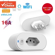 EWeLink Wifi Smart Socket adapter support eWeLink App Control support Alexa Google Home vioce contro