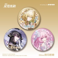 Game Honkai Star Rail Cyrene Constance Aglaea badge Button Brooch Pins Cosplay Collection Toys Bag D