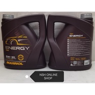 MANNOL MN7511 Enegry SAE 5W-30 API SN/CH-4 ACEA A3/B4 Fully Synthetic Engine Oil (4 Litre)