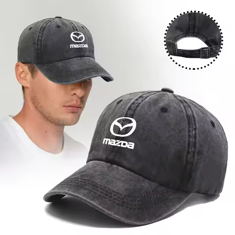 Fashion Car Baseball Cap Visor Sun Hat Unisex Adjustable Sunscreen Hat For Mazda 3 CX5 6 BK GH 2 CX3