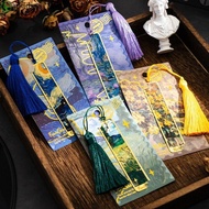 PIDDING Metal Bookmark, Sunflower Lotus Metal Reading Book Clip, Multifunctional Hollow Oil Painting