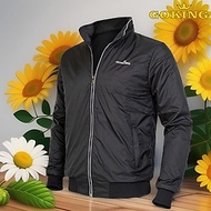 Áo khoác gió cách nhiệt GOKING có mũ, form unisex cho nam nữ. Ngoài vải dù, trong lót vải cào cách n