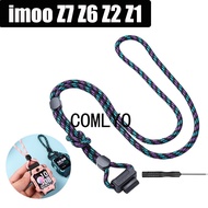 For imoo Watch Z7 Z6 Z2 Z1 Kids Watch Neck Lanyard Anti-lost Hanging Braided Rope Pendant Chain Smartwatch Accessories