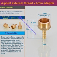 6-inch to 4-inch Water Pipe Connector Dual Male Threads