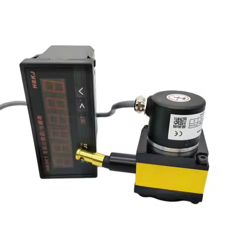 CALT linear displacement sensor 500mm stroke range steel wire encoder with HB961 digital display cou