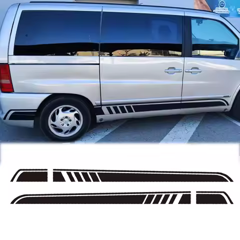 2PCS Car Stickers For Mercedes Benz Vito V Class Viano W447 V260 W639 W638 Marco Polo Camper Van Tun