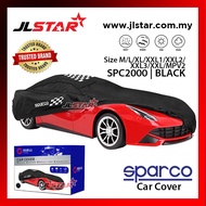 SPARCO CAR COVER SIZE M/L/XL/XXL1/XXL2/XXL3/XXL/MPV2 SPC2000 | BLACK High Quality