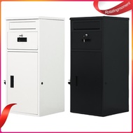 ❤ RotatingMoment  Outdoor Storage Box with Lockable Secure Anti-Theft Parcel Drop Boxes Waterproof P