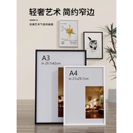 B. b. Aluminum Alloy Picture Frame Poster Photo Frame 4k License Frame A3 Certificate Frame a4 Setti